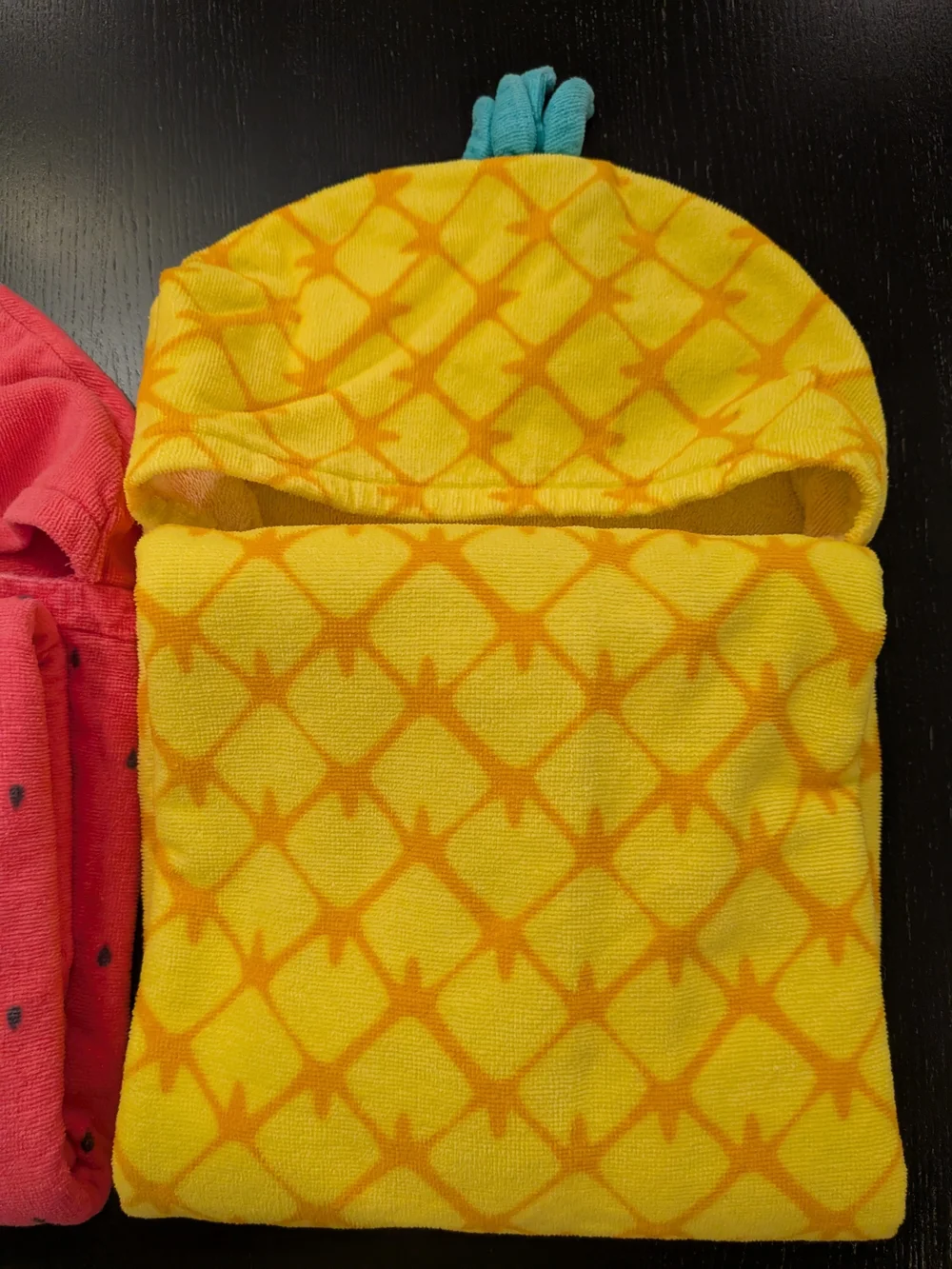 Carter's Pink Strawberry & Yellow Pineapple Hooded Pajama Sleep Sacks